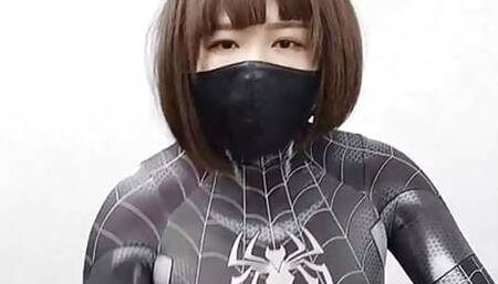 NANA  Zentai and rainwear get Vibrators orgasm