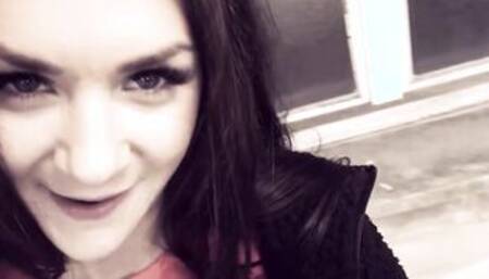 Thin german bitch make a real pov Date on street and screwed inside outdoors