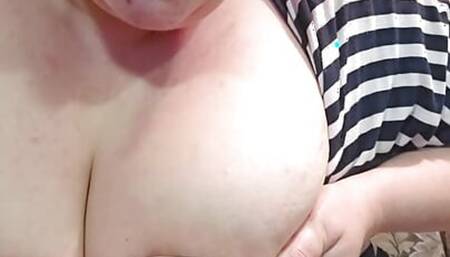 Milking myself, are you thirsty? Come help me!