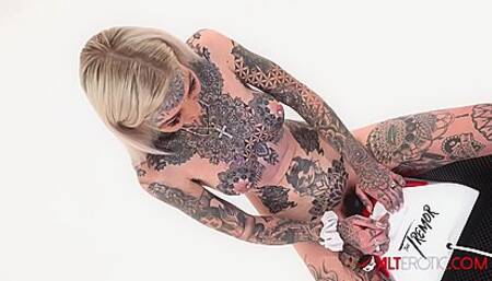 Tattooed Rides For The First Time - Amber Luke