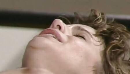 Marvellous curly haired teen enjoys dick in her hole on the school-desk