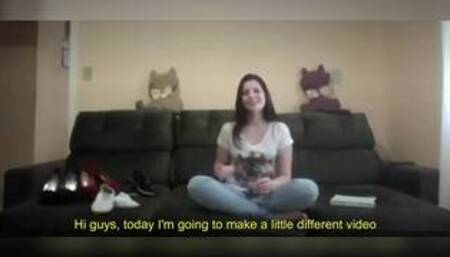 Girl talk about her foot fetish