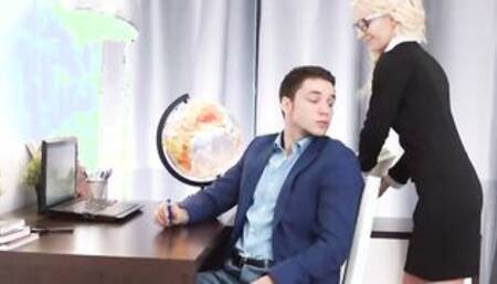 Drilling 19 Year Old Secretary Angelika Cristal