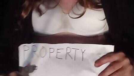 Sissy MariaStephanie outdoors strip in chastity.