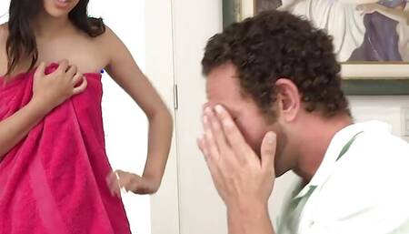 Hot College student bangs her step-uncle