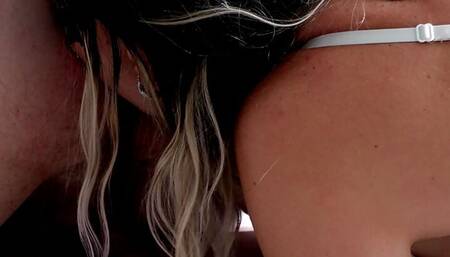 ass licking whorship of a beatiful blonde to her stepbrother