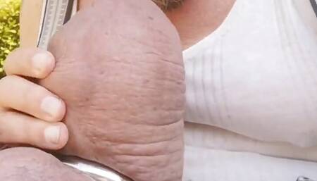 Bulging Underwear Show at Park