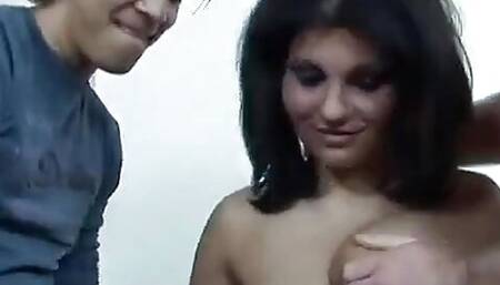Brunette Babe Takes Two Big Cocks at the Same Time feat Akropolis, Sisi - Perv Milfs n Teens