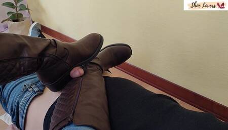 brown boots ankle shoejob