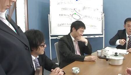 Japanese teacher blows a bunch of her students