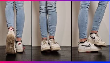 Nike Air Full Weight Cock Crush and Spitting - Painsisters