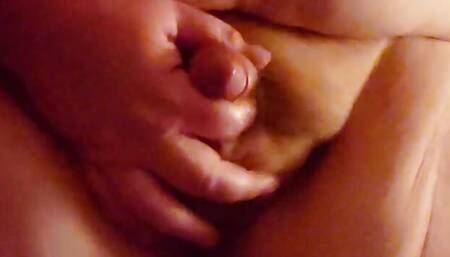 Showing my fat ass and playing with my tiny cock and balls