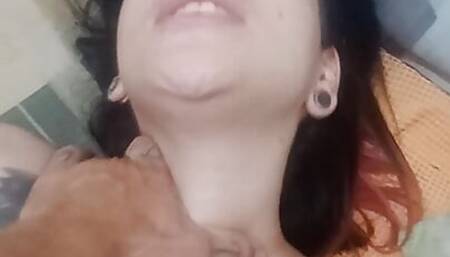 I enter the room and see my pretty sister, it makes me want to fuck her tight vagina until I can cum inside her.