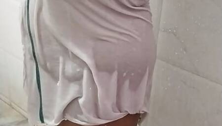 Desi bathing