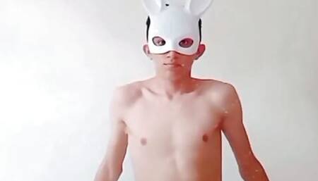 Bunny showing ass and dick