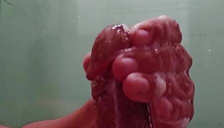 hot dick middle age enjoys in the bath