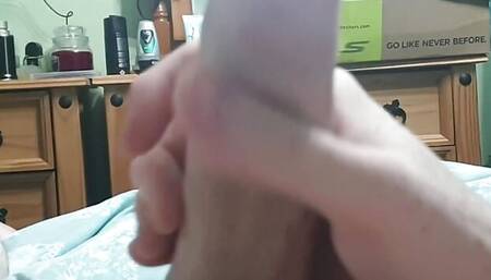 Jerking Big Dick While Wife Away