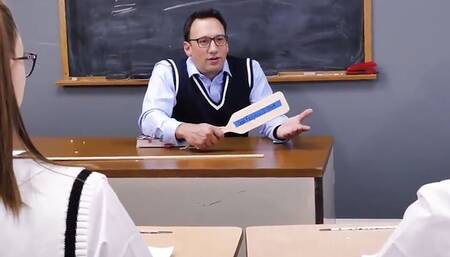 Wicked Rebels Angel Youngs & Samantha Reigns Get Spanked In Detention By Thirsty Nerdy Professor - Innocent High
