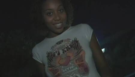 Hot ebony Krystal wett poses and fucks