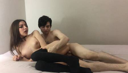 Letting him deep inside