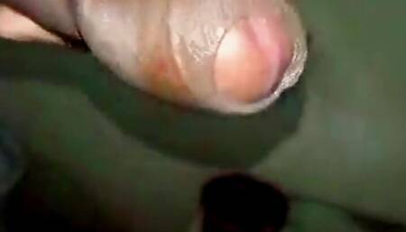 Young Indian boy masturbation cum in toilet