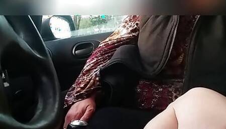 granny sucks my dick in my car