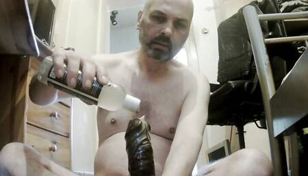black dildo fuck