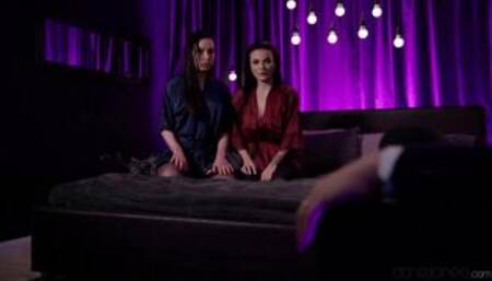 Lothario enjoys two beautiful girls