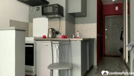 Hottie in lingerie touches herself all day