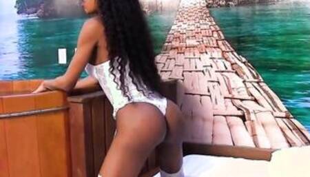 African Transsexual Lavinia Magalhaes and a Whate Dude Plowed Each Other Up the Butt