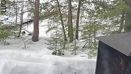 Cool Naughty Teacher Rides her Toy Outdoors on a Cooler