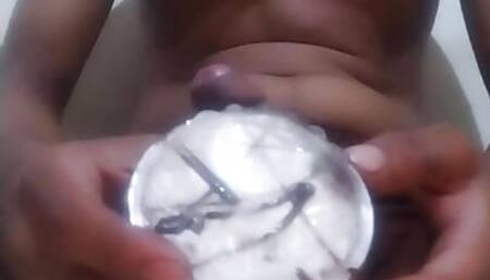 First Time Cum in cake and Eat
