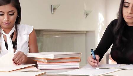 Late Night Lust: Ella Knox and Violet Myers Find a Steamy Solution to Work Woes