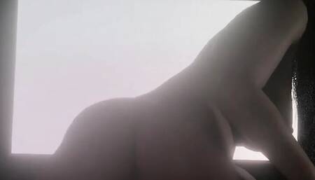 While watching a porno, a sexy ghost comes out of your TV and starts fucking you