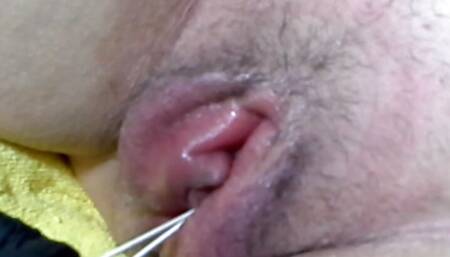 Pussy pumping with external and internal vibrator - Must see