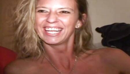 Happy Blondie Beach Bitch Boned by Dirty Dick Sucks On It Too Ex Stripper Whore Cunt Fucking!