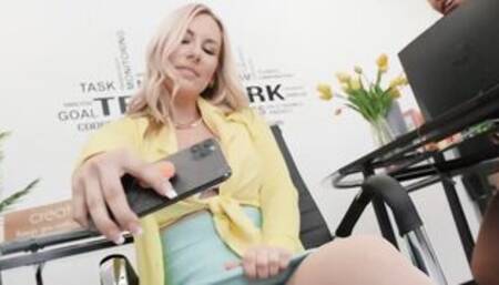 Gigantic Dripping Office Fantasy Sex Tape With Ricky Johnson, Bunny Madison - Brazzers Official