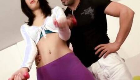 Skinny spanish 19 Year Old boned with her personal Coach