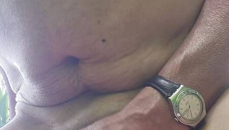 Wanking at the lake