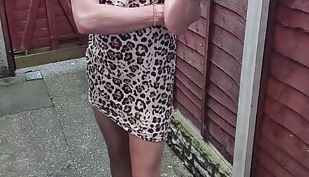 Sissy Smoking Back Yard Slut