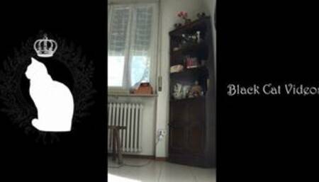 crushing easter eggs featuring Alice (fullbody view)