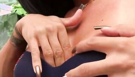 Huge Booty T-Girl Isabelly Ferreira toy masturbation