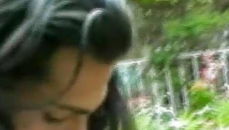 Exotic Asian blonde slut with an amazing body gets banged hard in the backyard