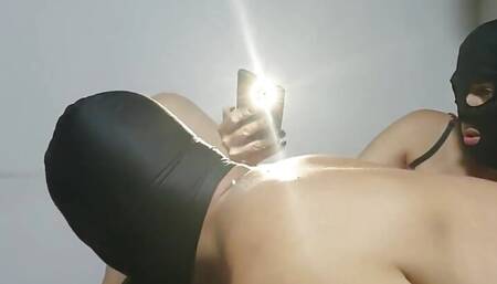 Humiliating, dominating and turning her husband into a monster black bitch