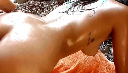 Latina fuck on beach