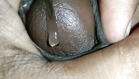 Horny desi boy about to cum while masturbating