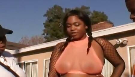 Karmella Kreme Wears Her Black Fishnets While Taking Black Dick feat. Miss Kamella Kreme - Perv Milfs n Teens