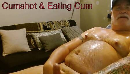 Musclebearnips black Cap Cumshot & Eat