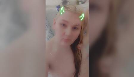 Trans Bitch Loves Choking Herself with Her own Hair!