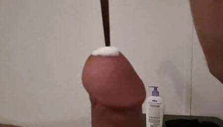 Dilating cock with Chopstick